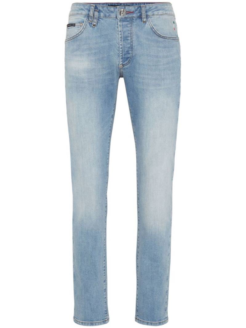 Philipp Plein Skull slim-cut jeans - Blue von Philipp Plein