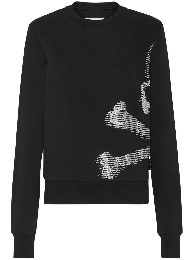 Philipp Plein Skull&Bones cotton sweatshirt - Black von Philipp Plein