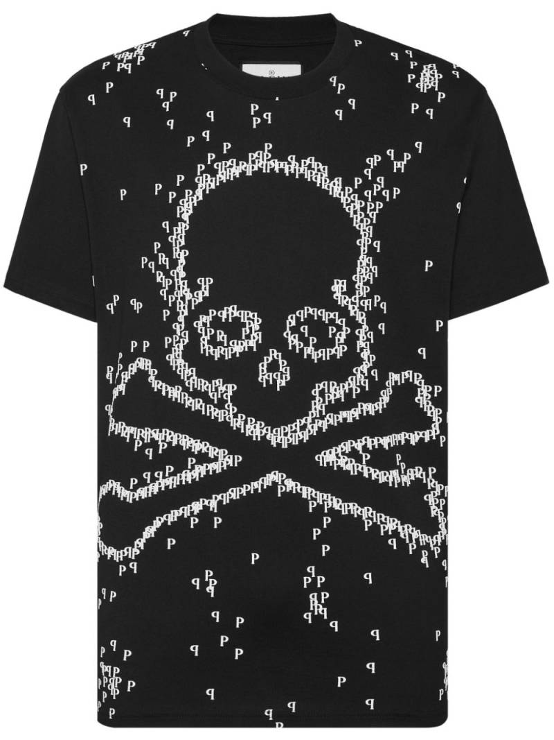 Philipp Plein Skull&Bones cotton t-shirt - Black von Philipp Plein