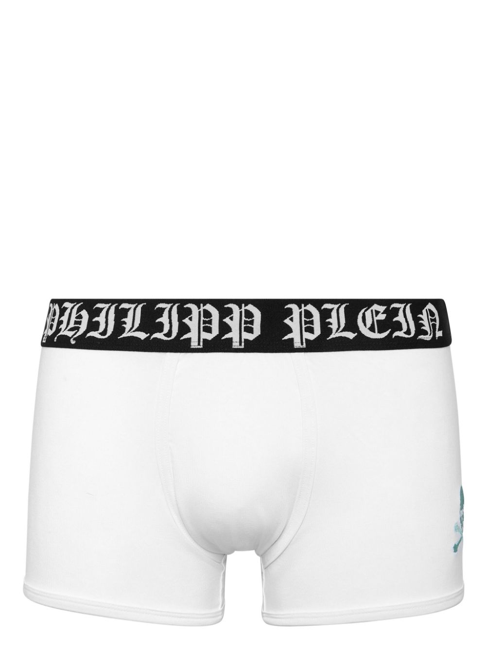 Philipp Plein Skull & Bones embroidered briefs - White von Philipp Plein