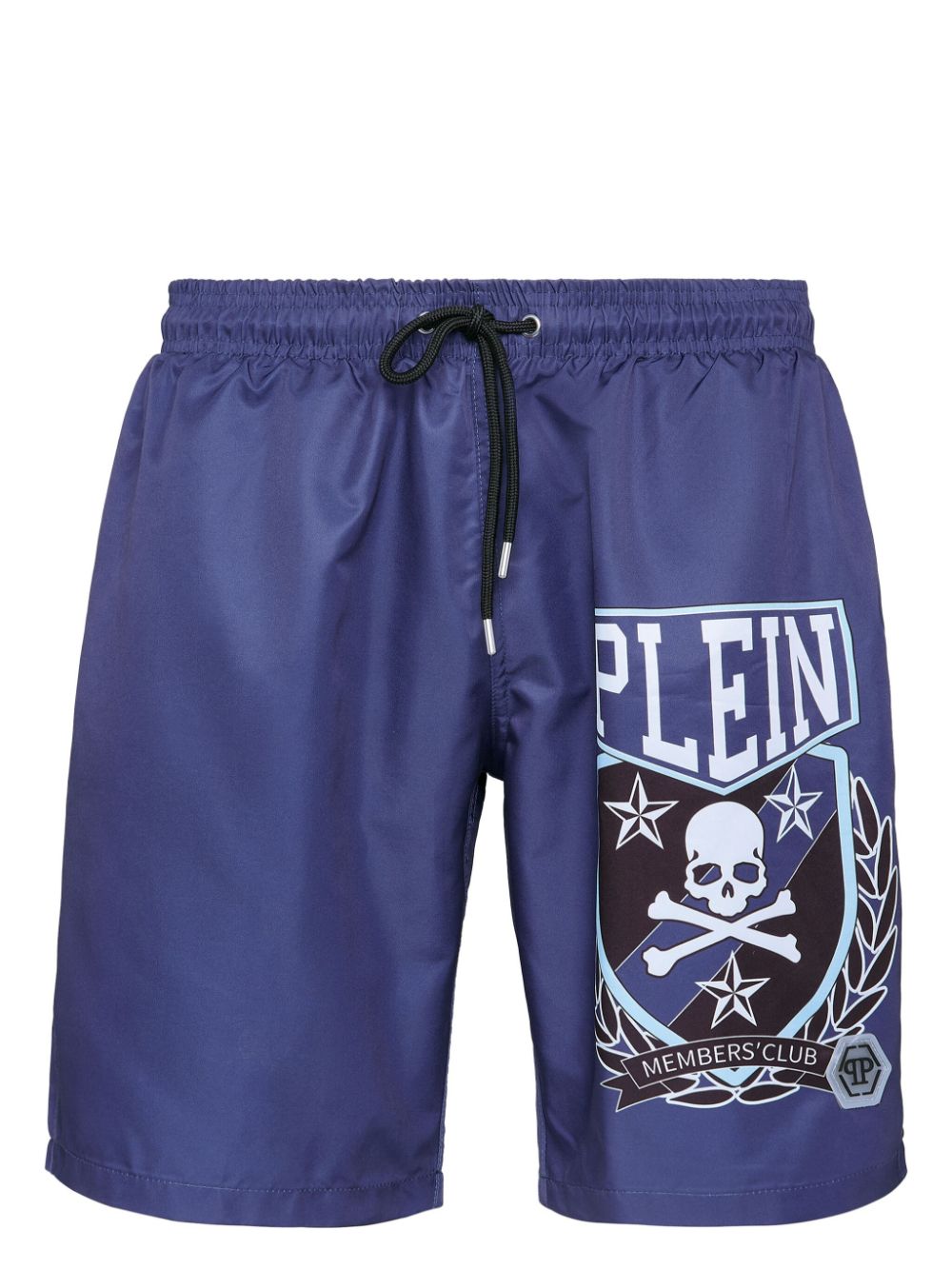 Philipp Plein Skull&Bones-print swim shorts - Blue von Philipp Plein