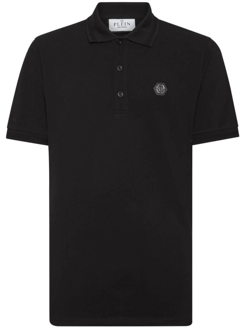 Philipp Plein Strass Teddy polo shirt - Black von Philipp Plein