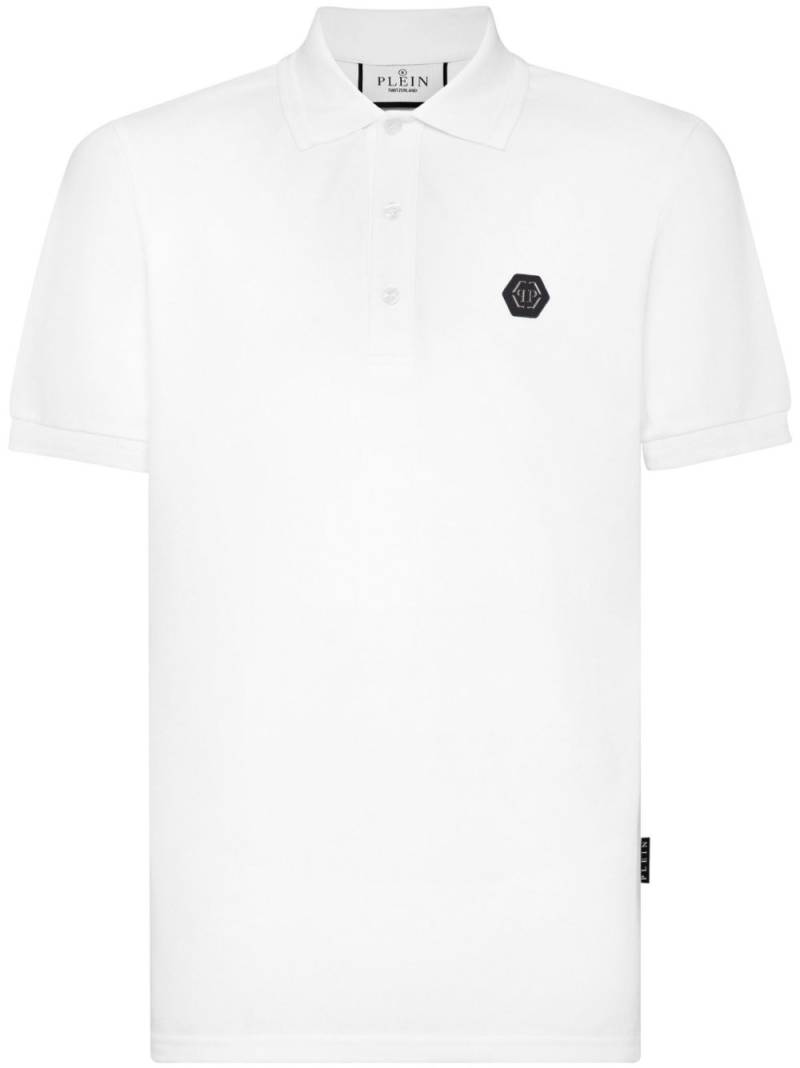 Philipp Plein Strass Teddy polo shirt - White von Philipp Plein