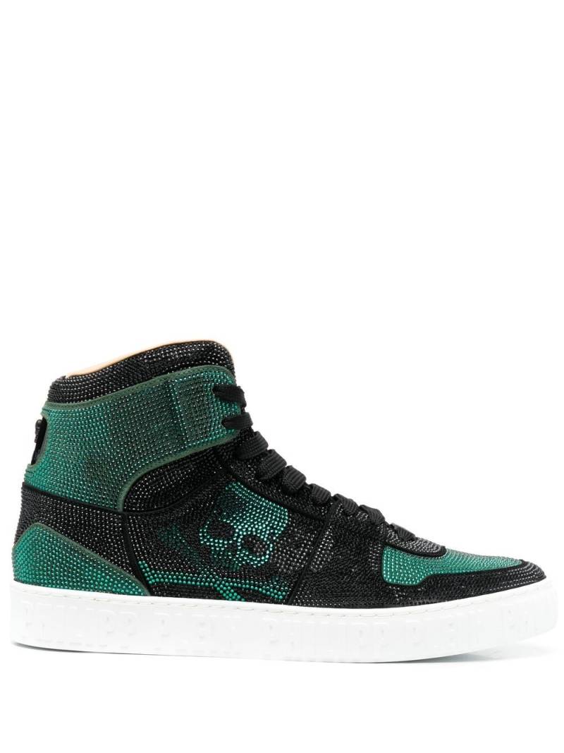 Philipp Plein Strass high-top sneakers - Black von Philipp Plein