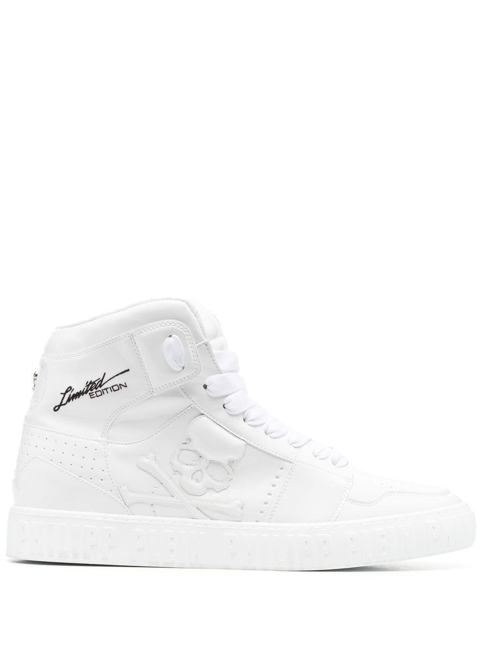 Philipp Plein Super Street Skull Bones hi-top sneakers - White von Philipp Plein