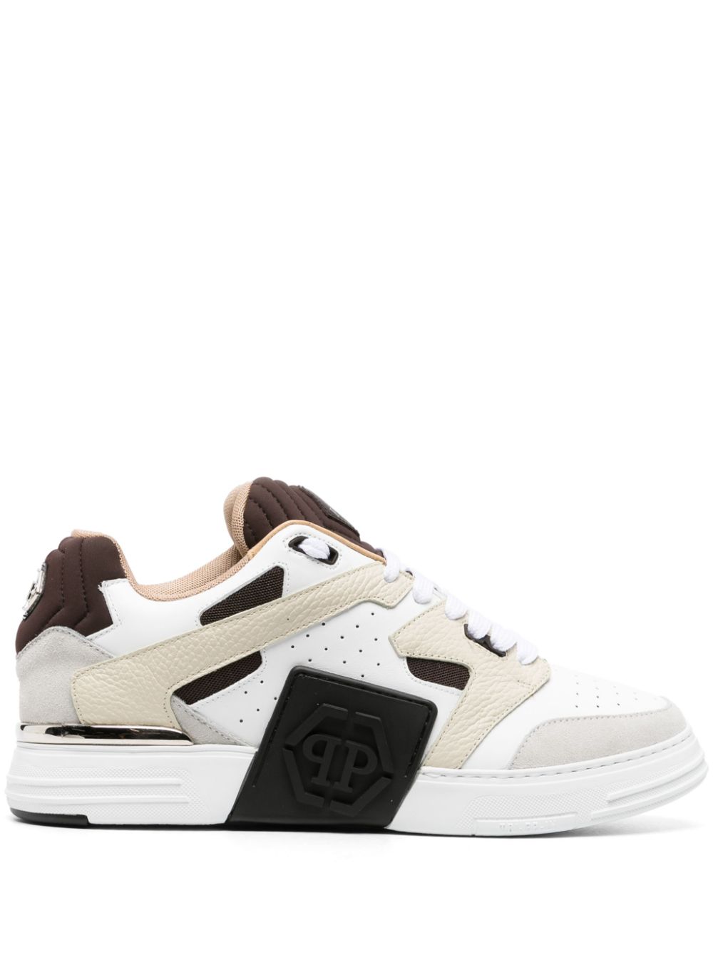 Philipp Plein Phantom Street leather sneakers - White von Philipp Plein