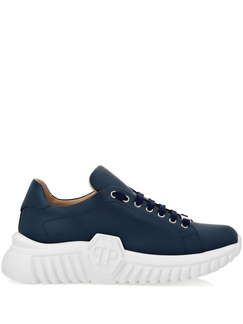 Philipp Plein Supersonic leather sneakers - Blue von Philipp Plein