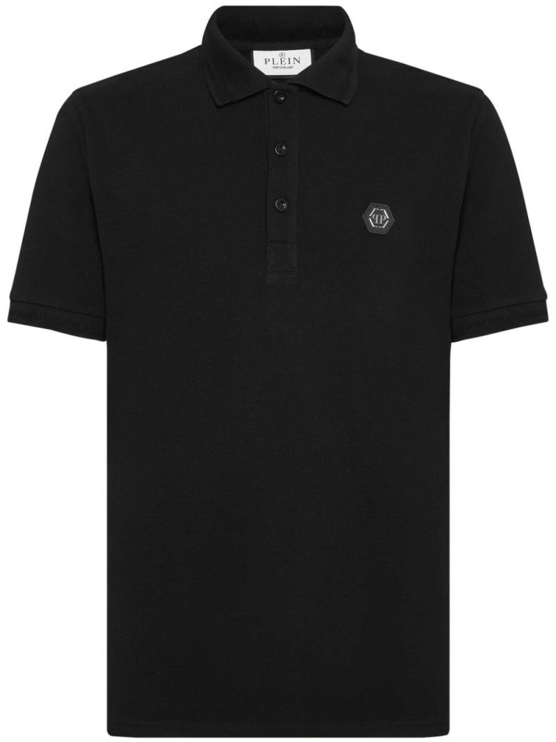 Philipp Plein Tattoo cotton polo shirt - Black von Philipp Plein