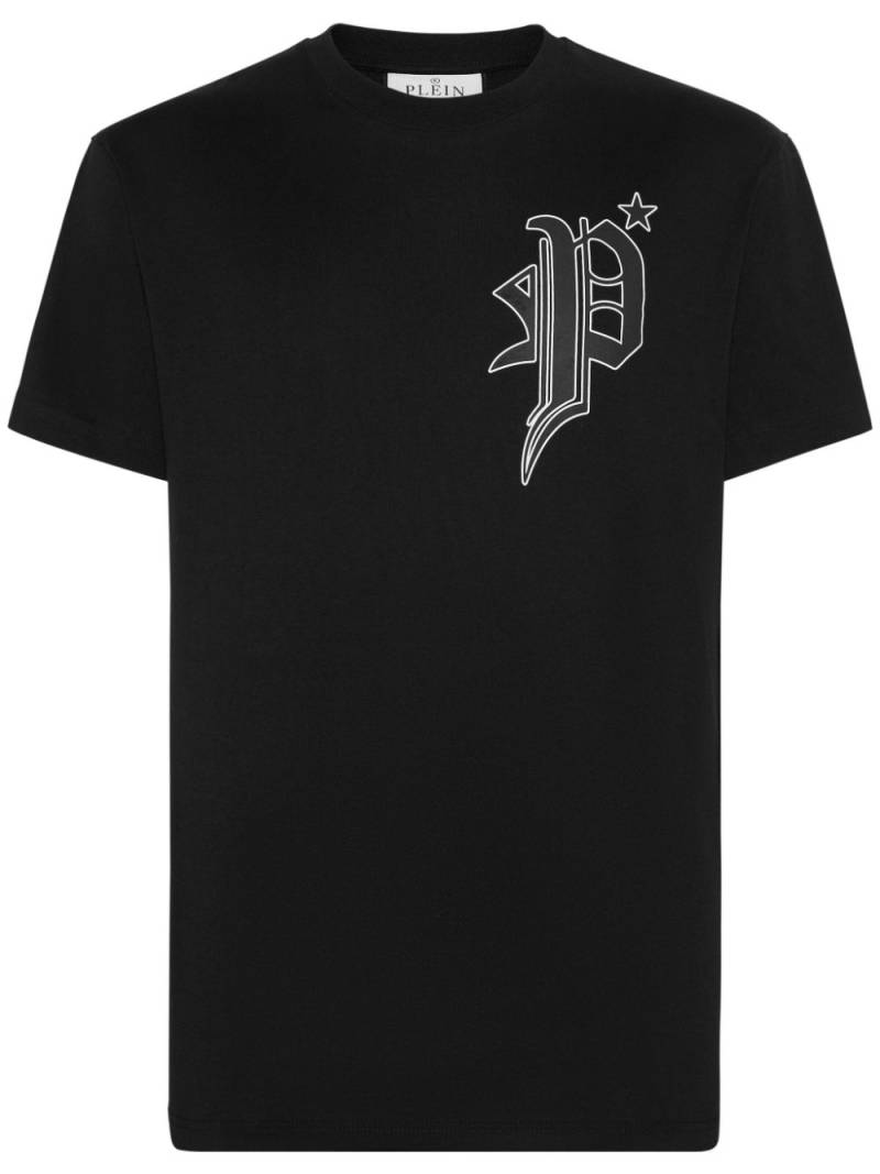 Philipp Plein Tattoo logo-print cotton T-shirt - Black von Philipp Plein