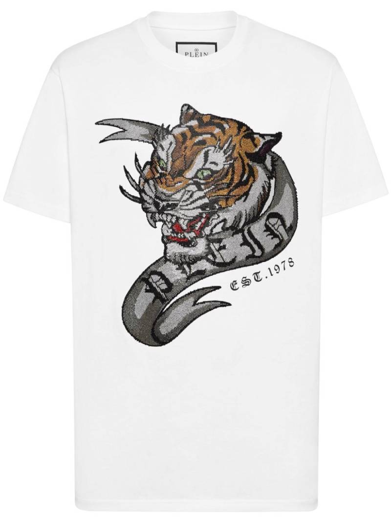 Philipp Plein Tattoo-print cotton T-shirt - White von Philipp Plein