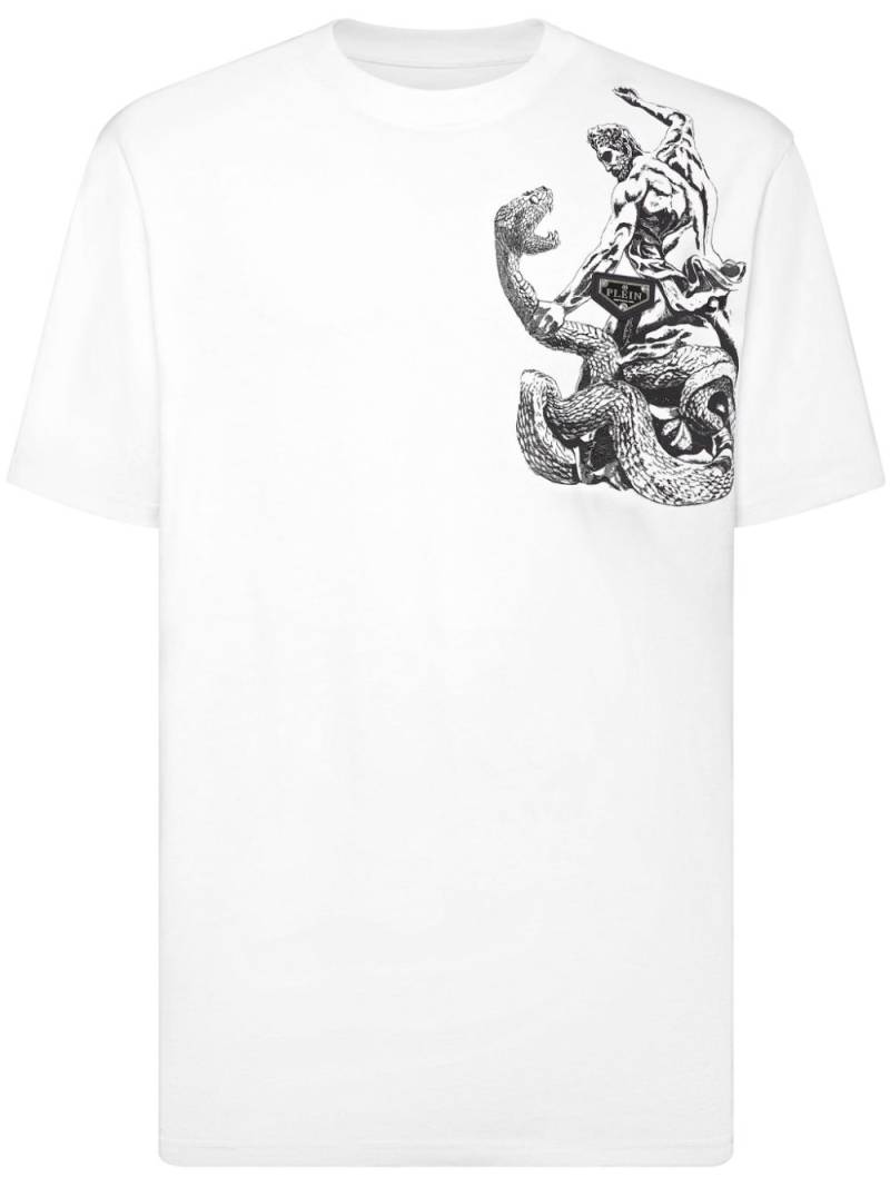 Philipp Plein Tattoo-print cotton T-shirt - White von Philipp Plein