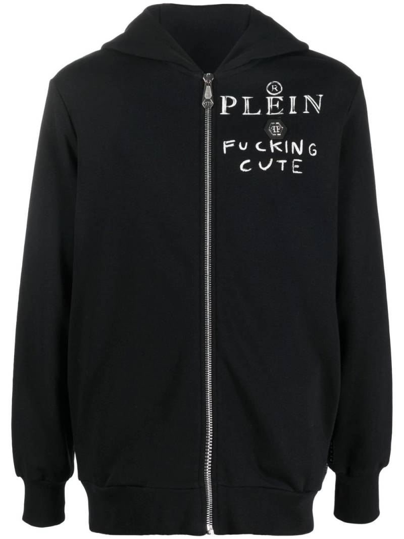 Philipp Plein Teddy Bear print logo hoodie - Black von Philipp Plein