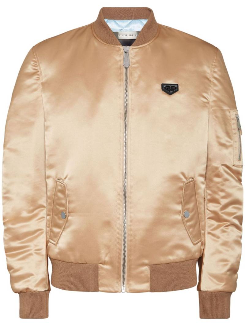 Philipp Plein Top Gun bomber jacket - Neutrals von Philipp Plein