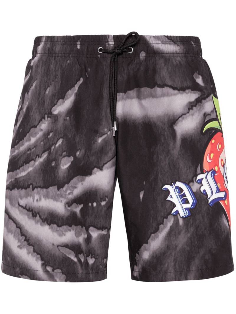 Philipp Plein Tutti Frutti swim shorts - Black von Philipp Plein