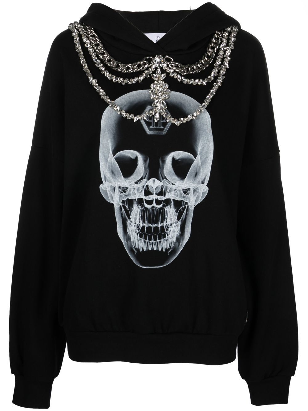 Philipp Plein X-Ray crystal-embellished hoodie - Black von Philipp Plein