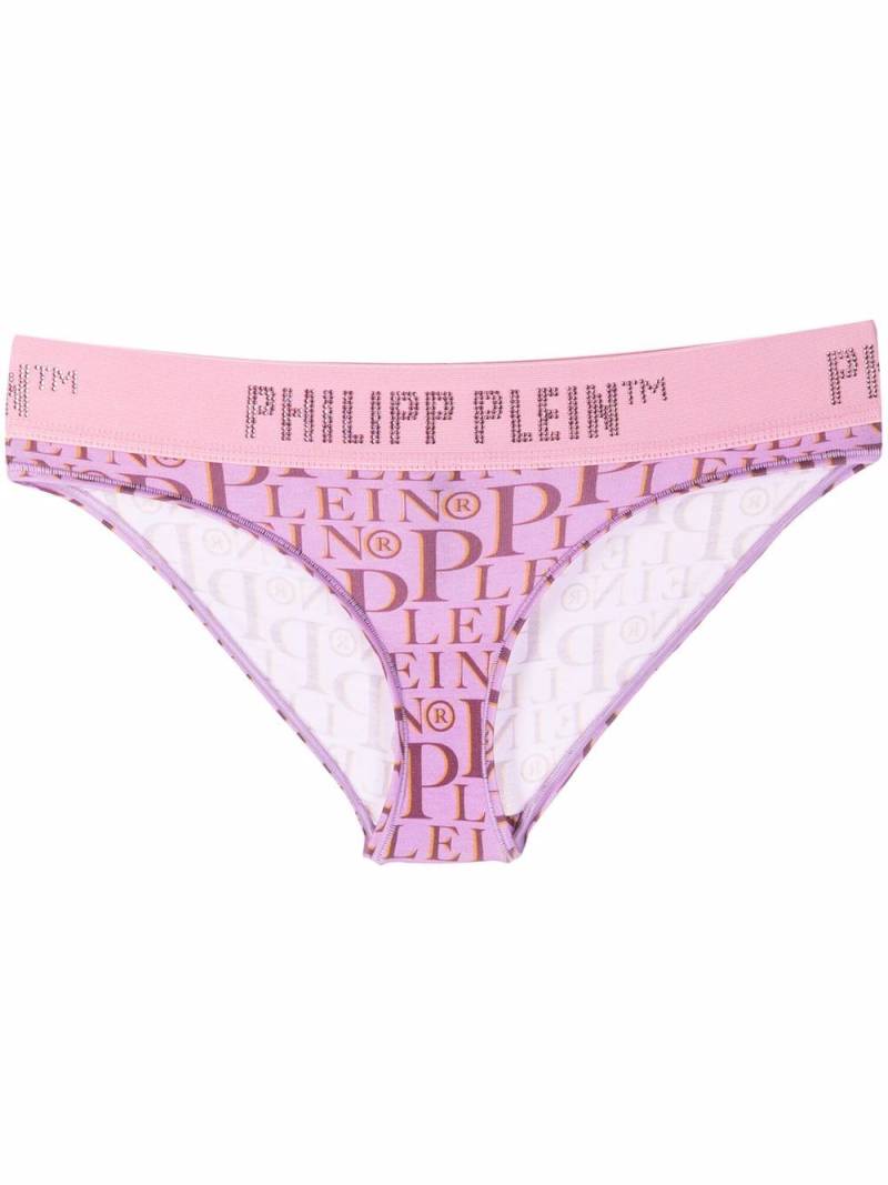 Philipp Plein all-over logo print briefs - Pink von Philipp Plein