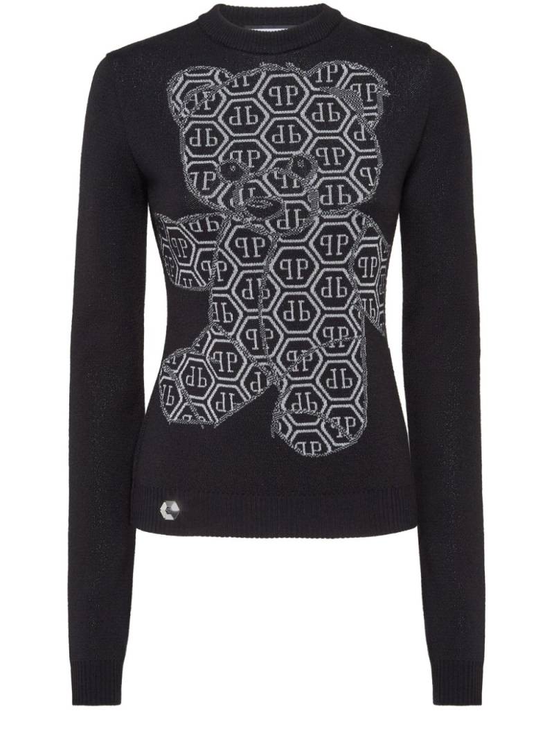 Philipp Plein bear-motif jumper - Black von Philipp Plein