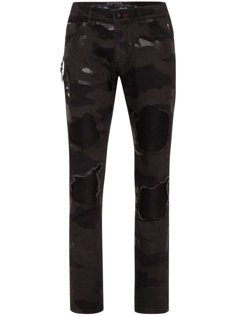 Philipp Plein camouflage-print skinny jeans - Black von Philipp Plein