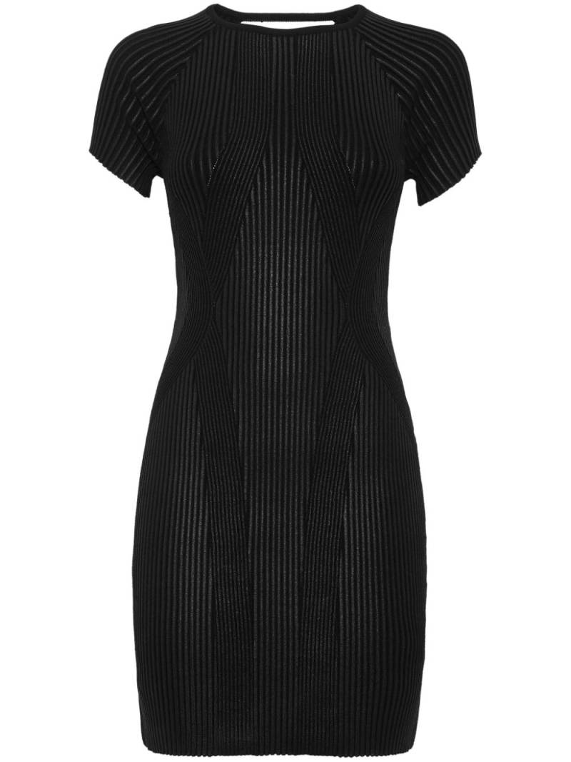 Philipp Plein coated cut-out minidress - Black von Philipp Plein