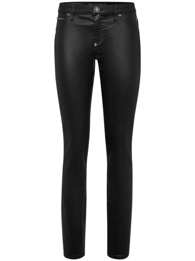 Philipp Plein coated jeans - Black von Philipp Plein