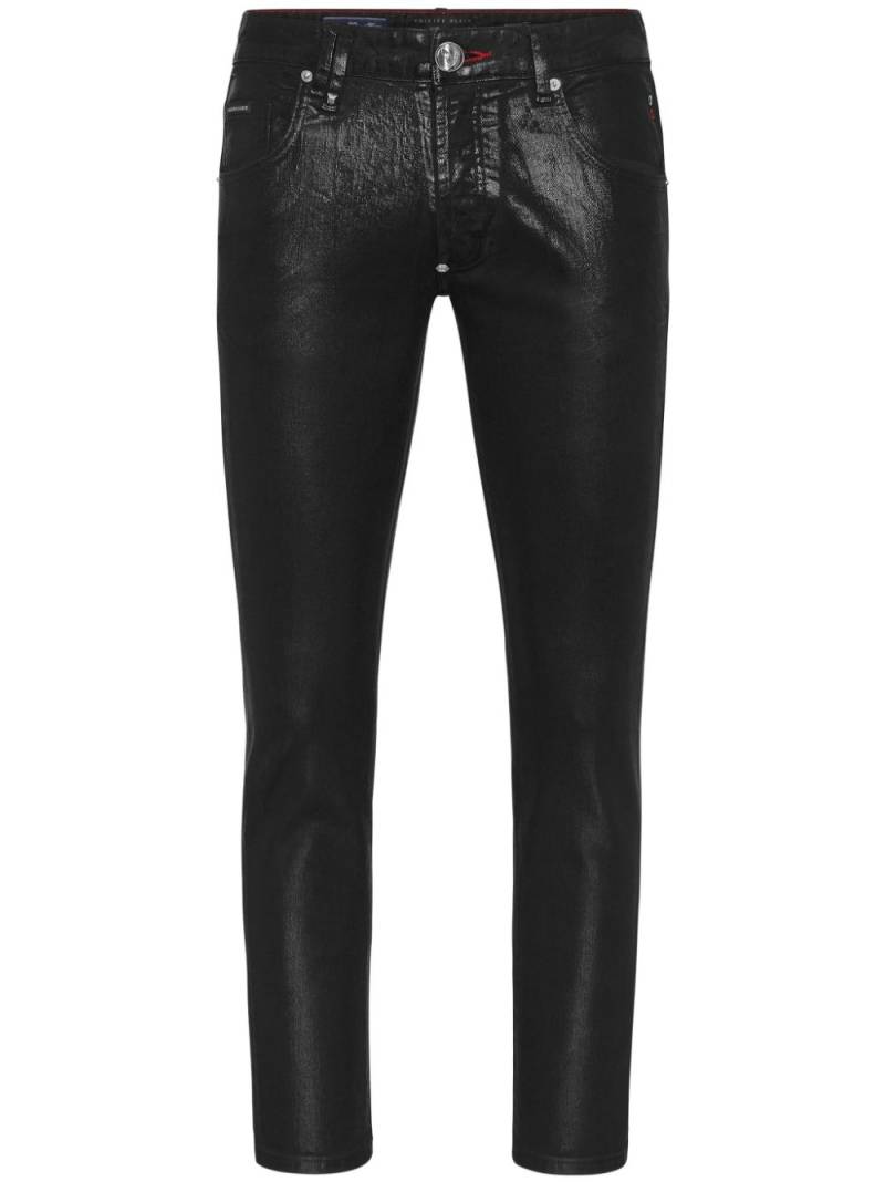 Philipp Plein coated skinny jeans - Black von Philipp Plein