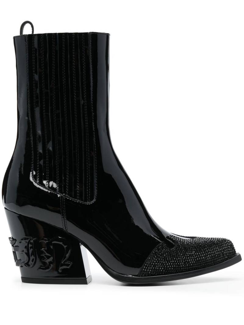 Philipp Plein crystal-embellished boots - Black von Philipp Plein