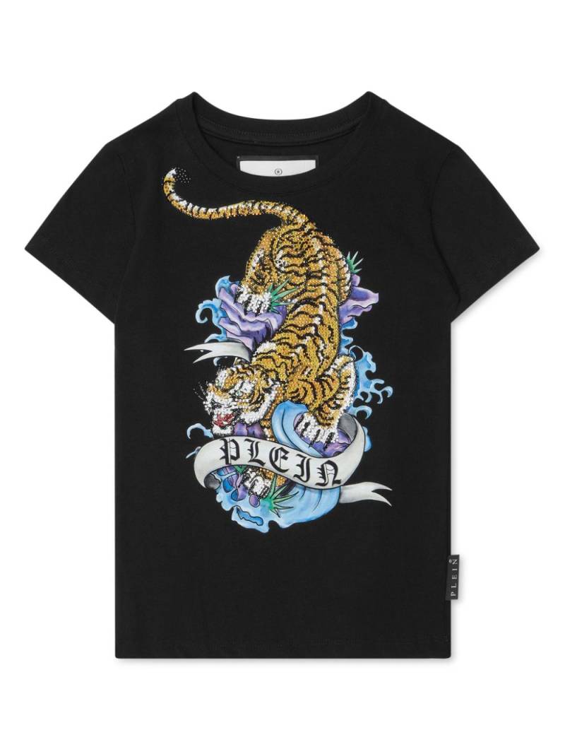 Philipp Plein Junior crystal-embellished cotton T-shirt - Black von Philipp Plein Junior