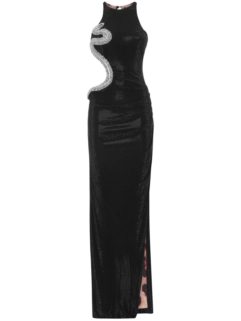 Philipp Plein crystal-embellished cut out-detail maxi dress - Black von Philipp Plein