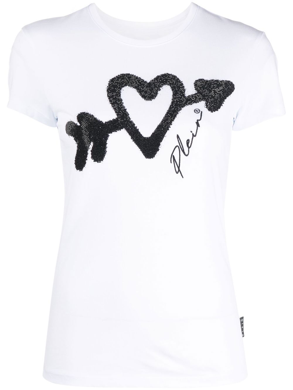 Philipp Plein crystal-embellished logo T-shirt - White von Philipp Plein