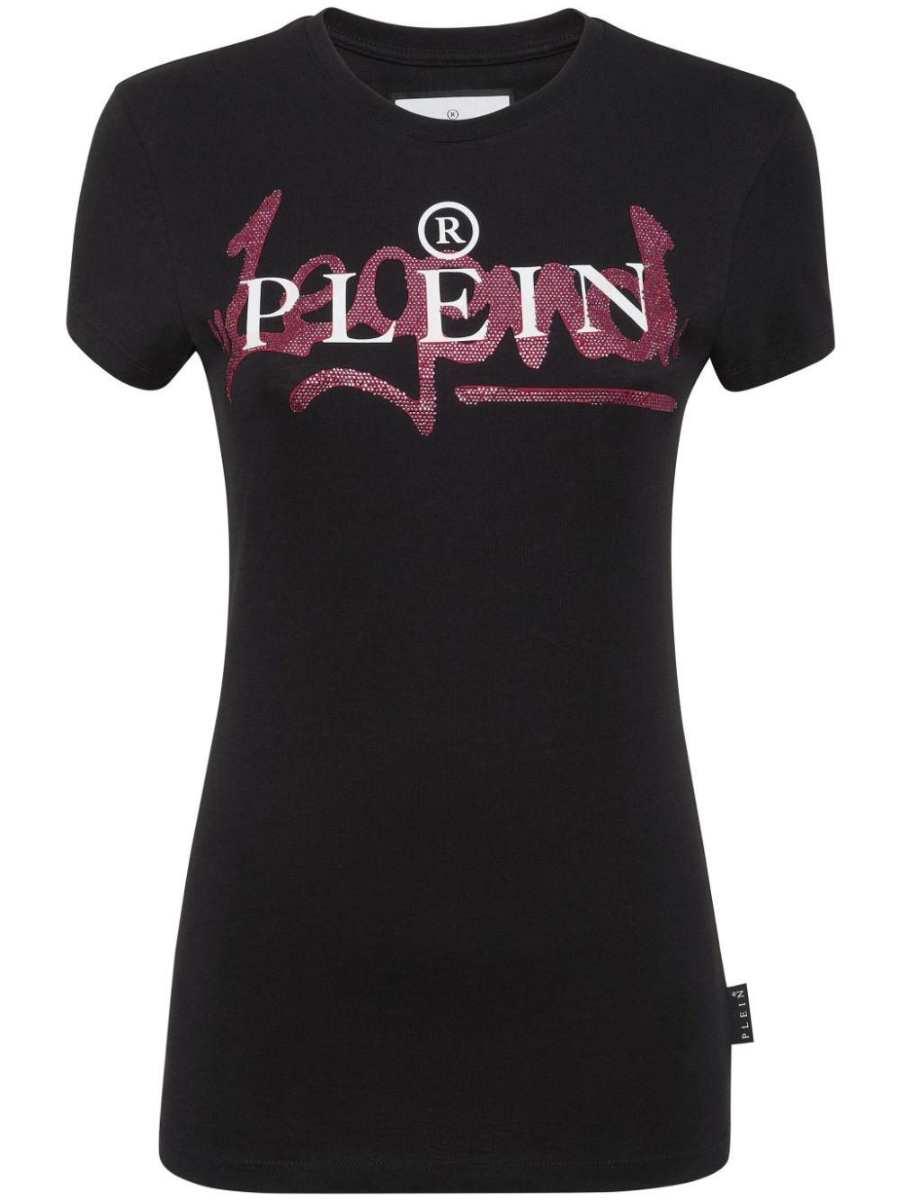 Philipp Plein crystal-embellished logo-print T-shirt - Black von Philipp Plein