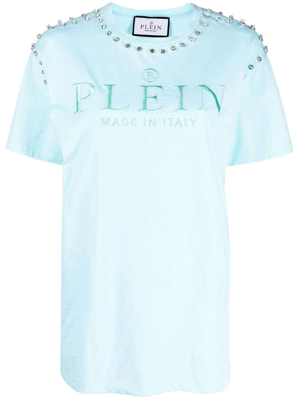 Philipp Plein crystal-embellished short-sleeved T-shirt - Blue von Philipp Plein