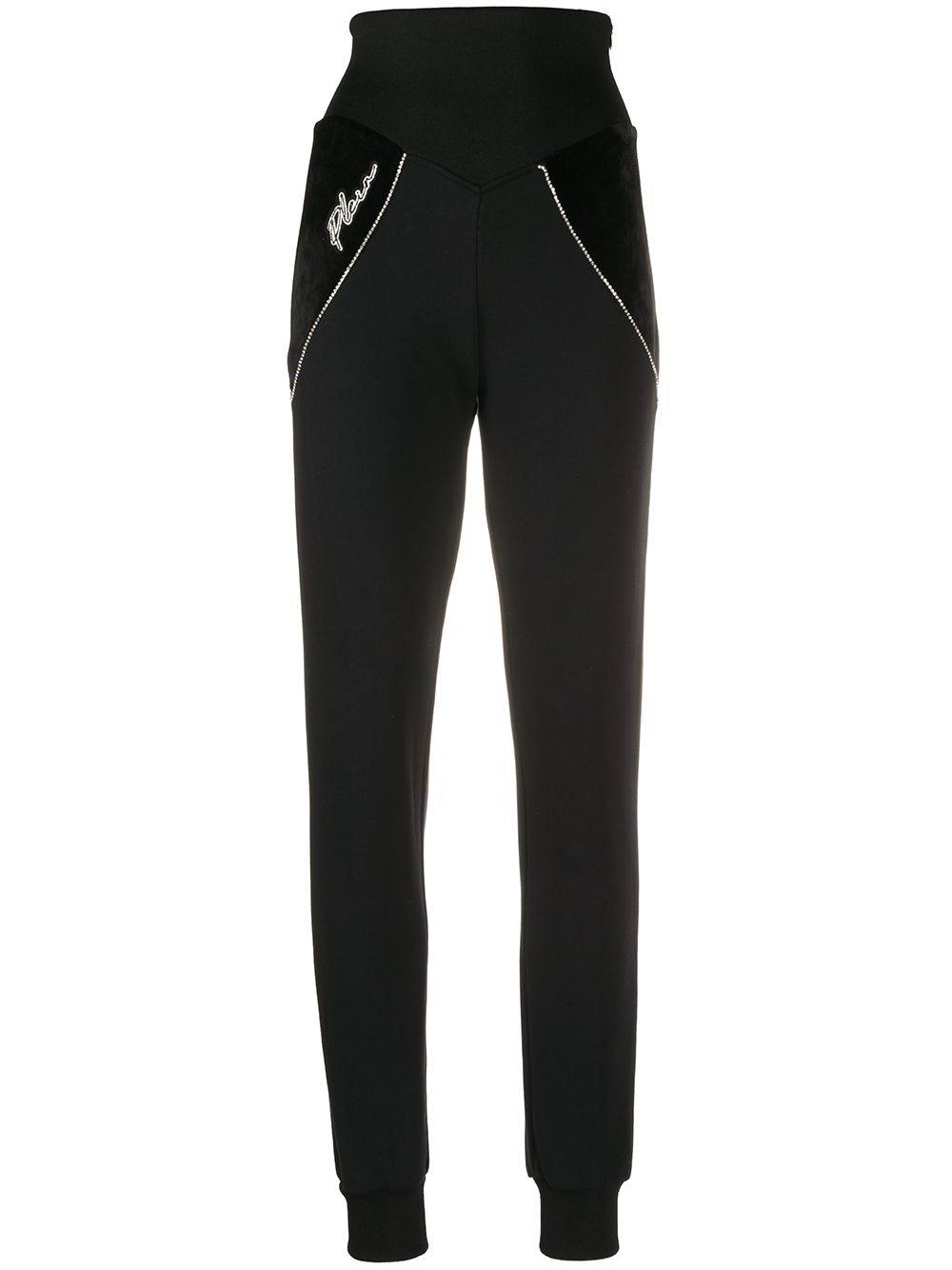 Philipp Plein crystal-embellished skinny trackpants - Black von Philipp Plein