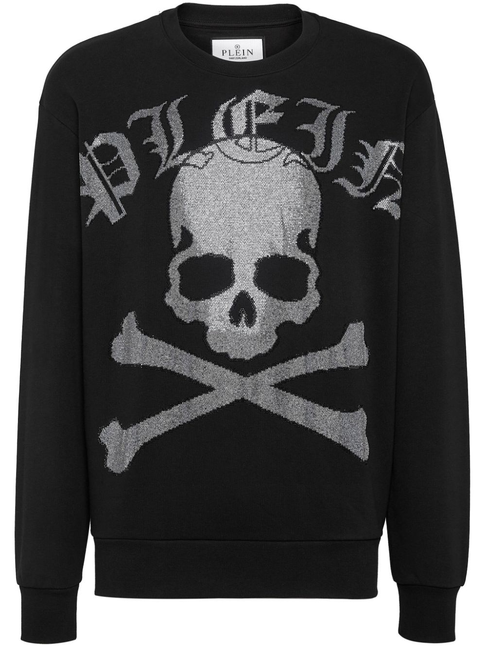 Philipp Plein crystal-embellished skull sweatshirt - Black von Philipp Plein