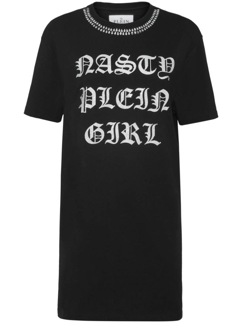 Philipp Plein crystal-embellished t-shirt dress - Black von Philipp Plein