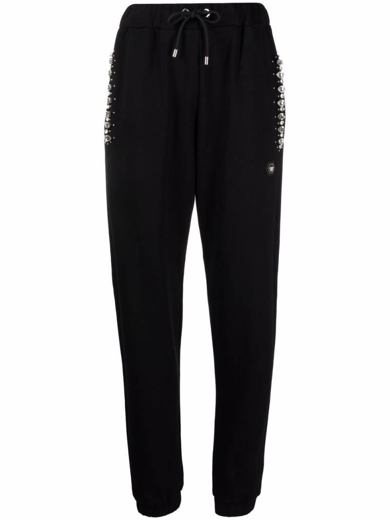 Philipp Plein crystal iconic-plein track pants - Black von Philipp Plein