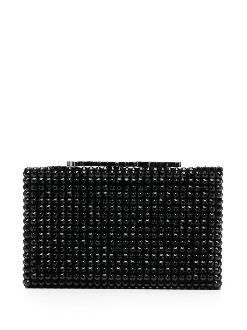 Philipp Plein crystal-studded snap clutch bag - Black von Philipp Plein