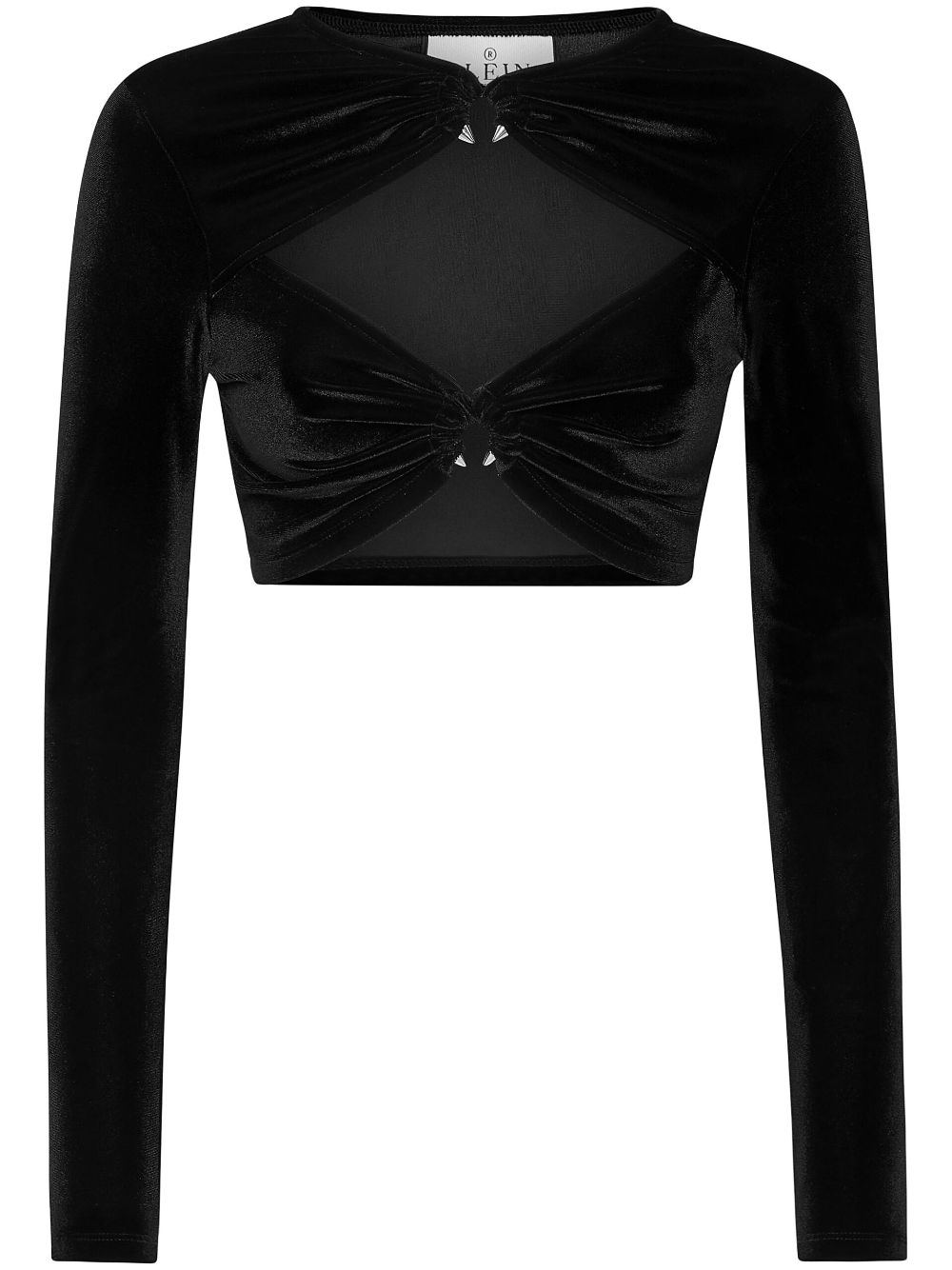 Philipp Plein cut-out long-sleeve top - Black von Philipp Plein