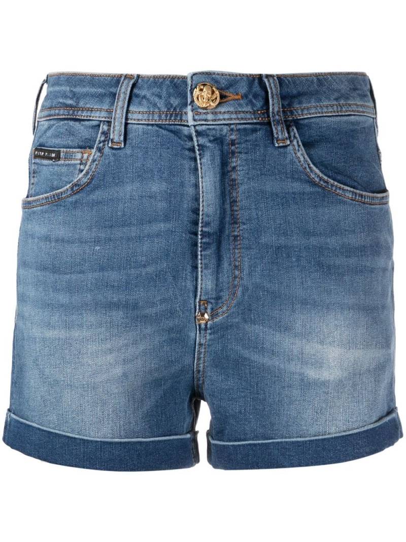 Philipp Plein denim short shorts - Blue von Philipp Plein