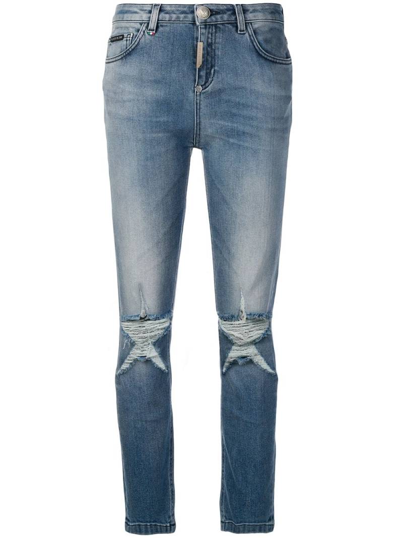 Philipp Plein distressed skinny jeans - Blue von Philipp Plein