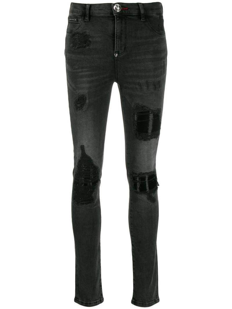 Philipp Plein distressed skinny jeans - Grey von Philipp Plein