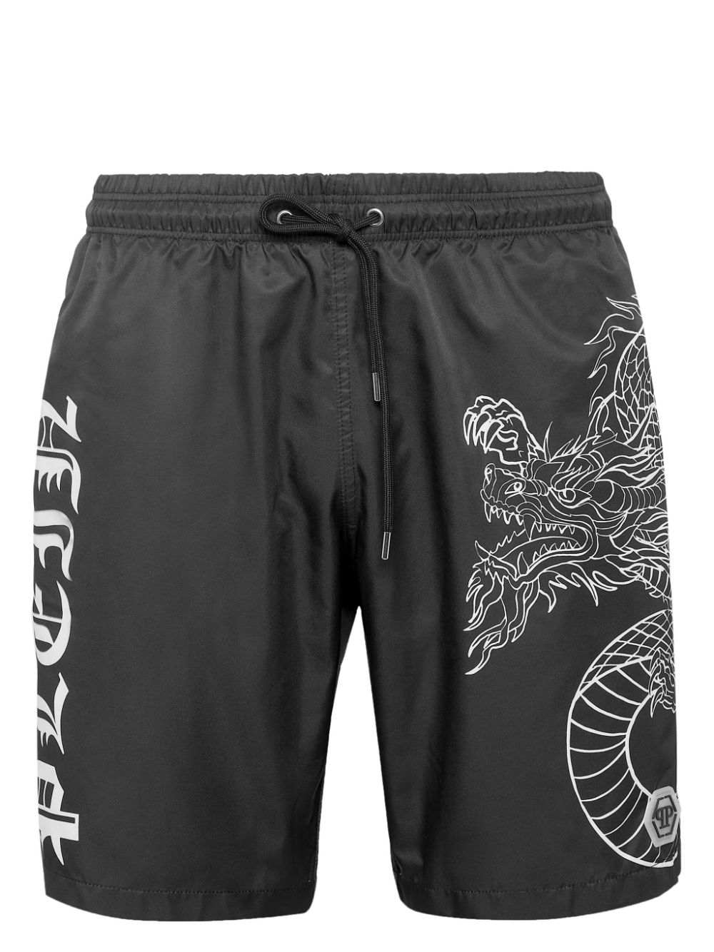 Philipp Plein dragon-print swim shorts - Black von Philipp Plein