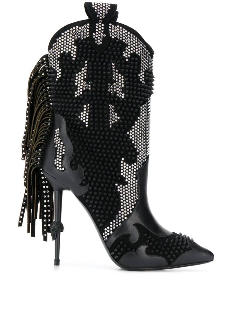 Philipp Plein embellished cowboy boots - Black von Philipp Plein