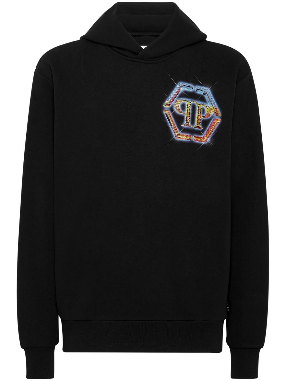 Philipp Plein embellished logo-print hoodie - Black von Philipp Plein