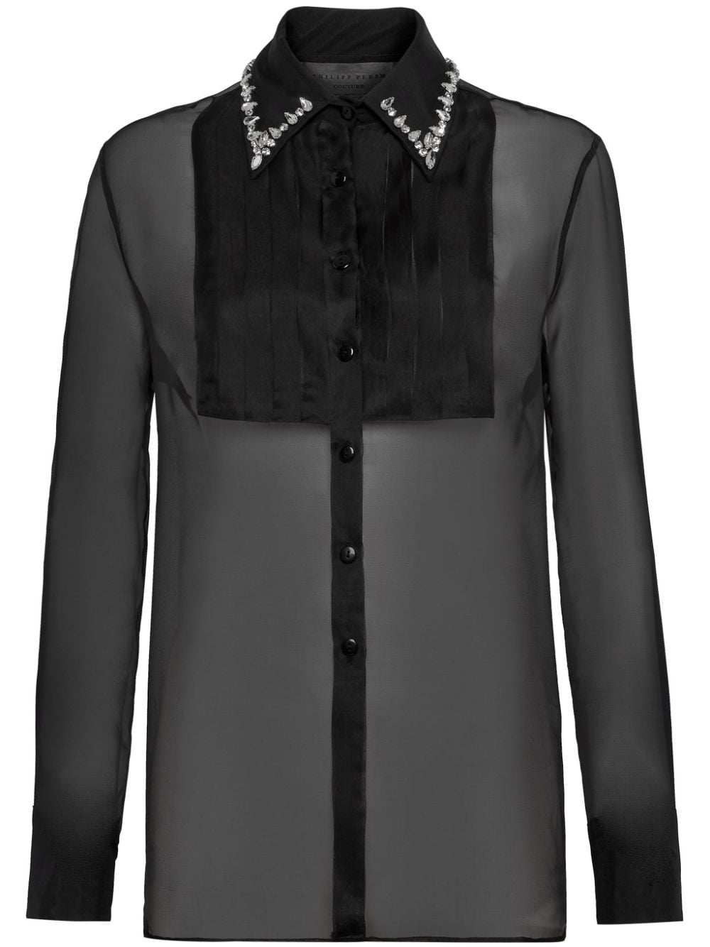 Philipp Plein embellished long-sleeve shirt - Black von Philipp Plein