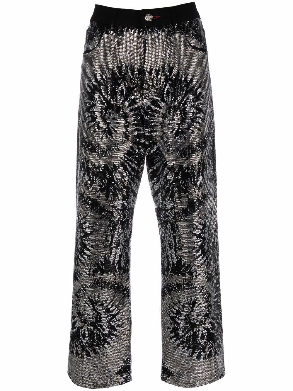 Philipp Plein embellished wide-leg jeans - Black von Philipp Plein