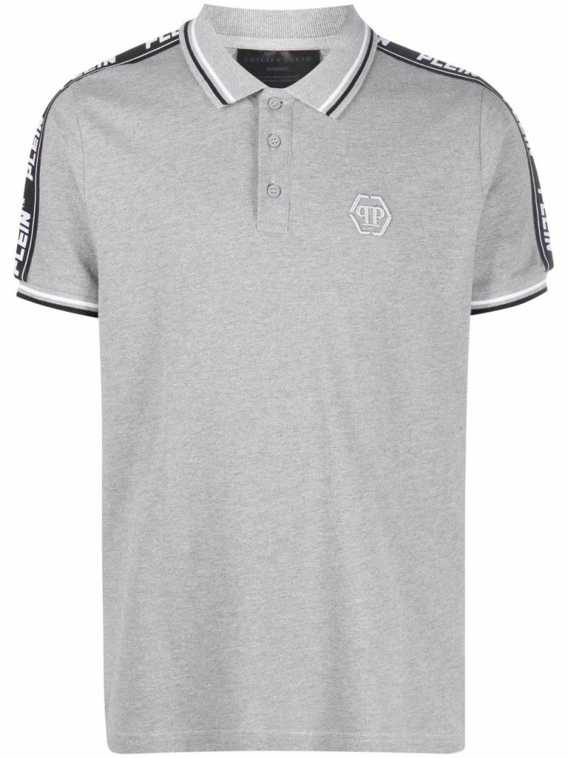 Philipp Plein embroidered-logo polo shirt - Grey von Philipp Plein