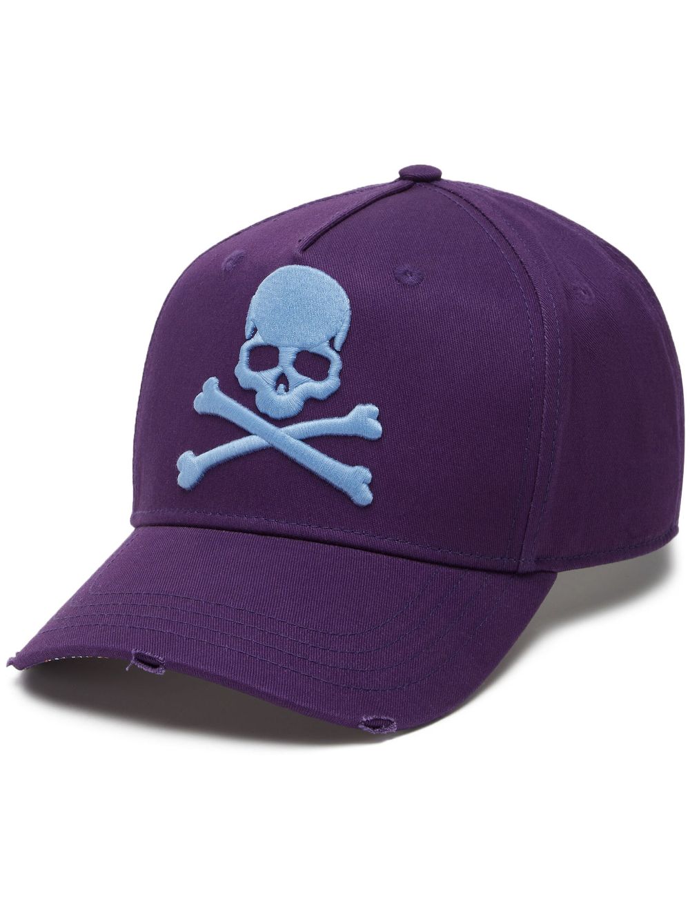 Philipp Plein embroidered-motif cotton baseball cap - Purple von Philipp Plein