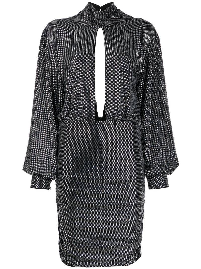 Philipp Plein encrusted rhinestone jersey dress - Silver von Philipp Plein