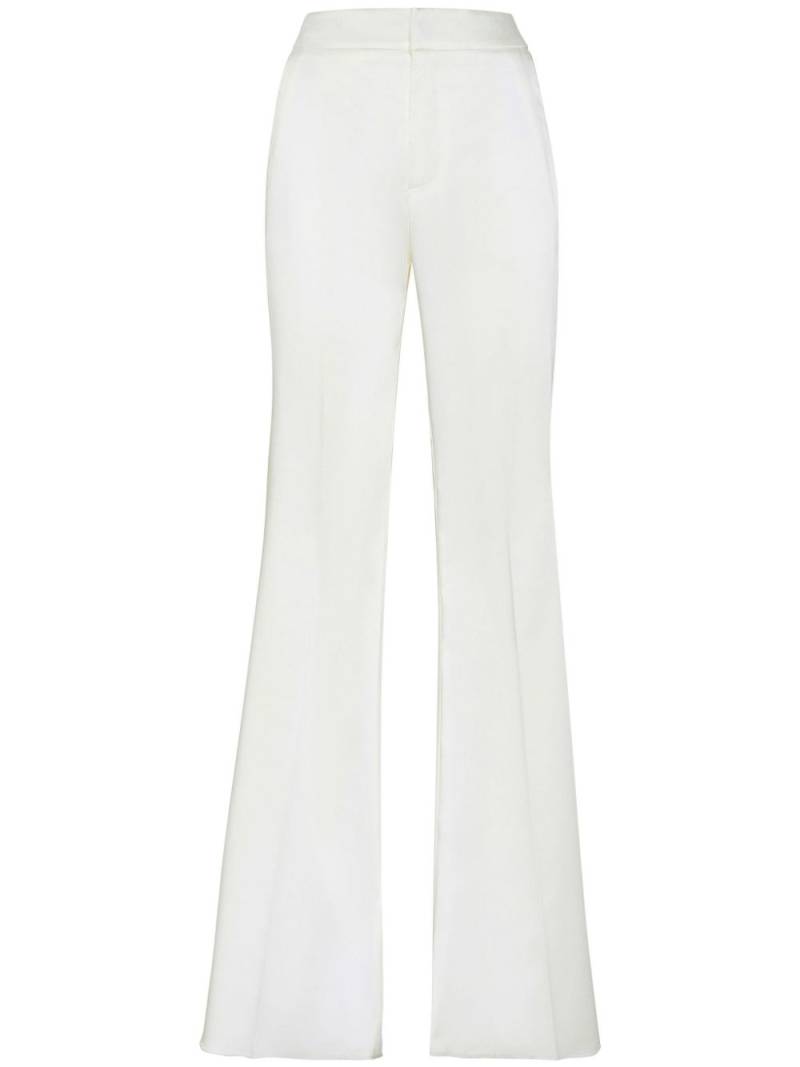 Philipp Plein flared satin trousers - White von Philipp Plein