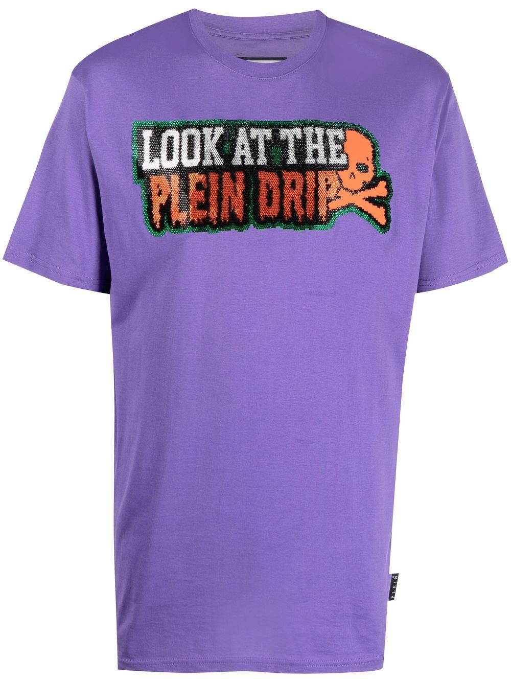 Philipp Plein gem-logo short-sleeved T-shirt - Purple von Philipp Plein